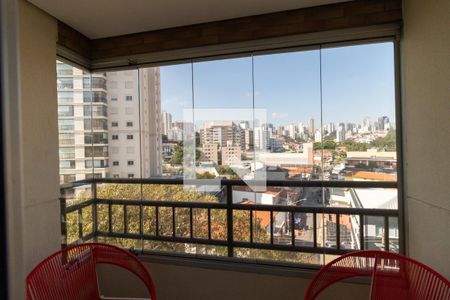 Varanda da Sala de apartamento para alugar com 2 quartos, 60m² em Vila Anglo Brasileira, São Paulo