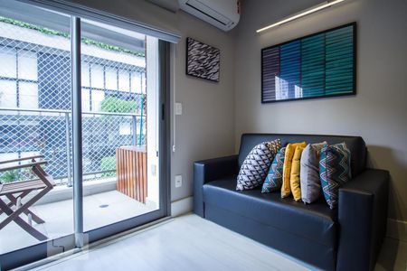 Sala de apartamento para alugar com 1 quarto, 34m² em Vila Madalena, São Paulo