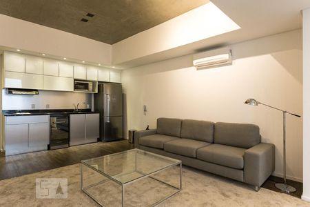 Sala de apartamento para alugar com 1 quarto, 69m² em Cidade Monções, São Paulo