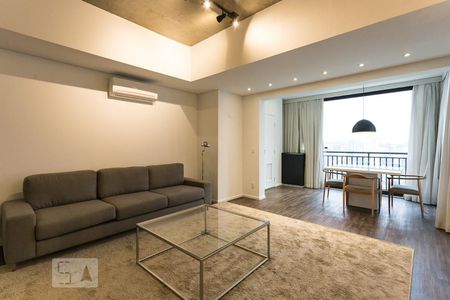 Sala de apartamento para alugar com 1 quarto, 69m² em Cidade Monções, São Paulo