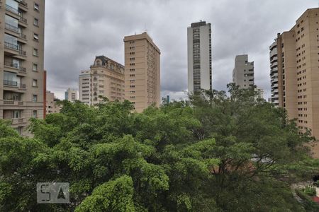 Varanda do Quarto de apartamento para alugar com 1 quarto, 50m² em Jardim Paulistano, São Paulo