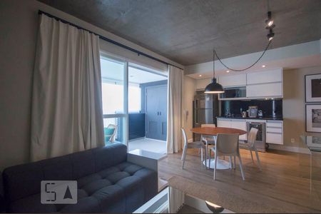 Sala de apartamento para alugar com 1 quarto, 63m² em Cidade Monções, São Paulo