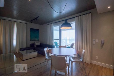 Sala de apartamento à venda com 1 quarto, 63m² em Cidade Monções, São Paulo