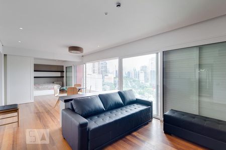 Sala de apartamento para alugar com 1 quarto, 100m² em Vila Olímpia, São Paulo
