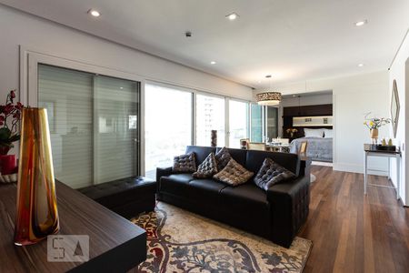 Sala de apartamento para alugar com 1 quarto, 100m² em Vila Olímpia, São Paulo