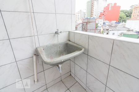 Varanda com pia de apartamento para alugar com 1 quarto, 57m² em Vila Buarque, São Paulo