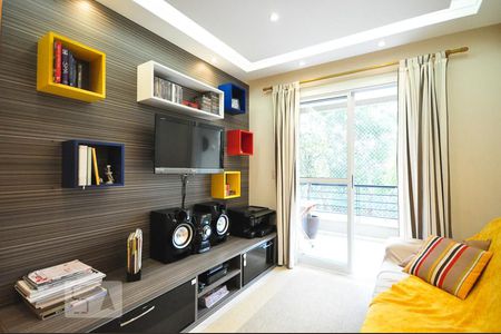 sala de tv de apartamento à venda com 2 quartos, 68m² em Paraíso do Morumbi, São Paulo