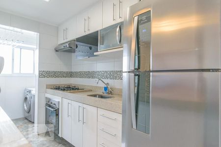 Cozinha de apartamento à venda com 2 quartos, 60m² em Vila Valparaíso, Santo André