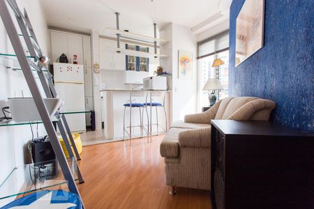 Sala de apartamento à venda com 1 quarto, 38m² em Jardim Paulista, São Paulo