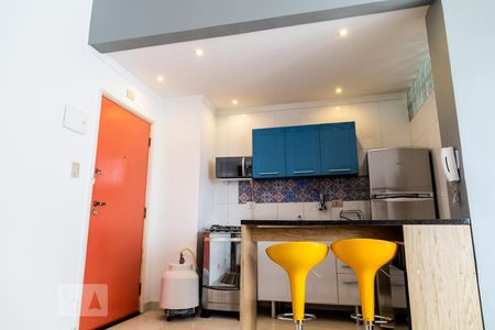 Cozinha de kitnet/studio para alugar com 1 quarto, 30m² em Consolação, São Paulo