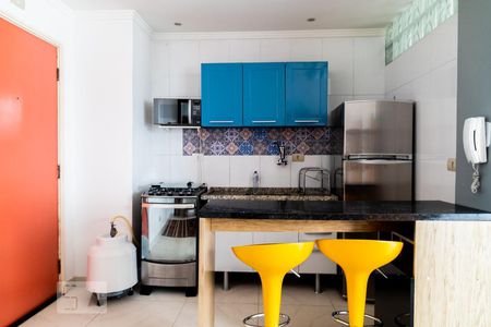 Cozinha de kitnet/studio para alugar com 1 quarto, 30m² em Consolação, São Paulo