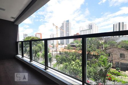 varanda de apartamento para alugar com 1 quarto, 42m² em Campo Belo, São Paulo