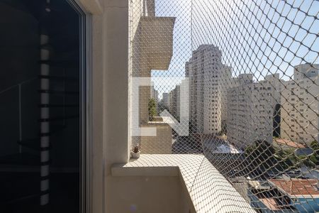 Varanda da Sala de apartamento à venda com 1 quarto, 94m² em Moema, São Paulo