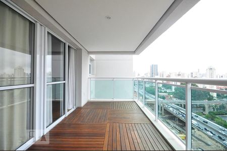 varanda de apartamento para alugar com 1 quarto, 49m² em Campo Belo, São Paulo