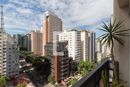 Quarto - vista de kitnet/studio para alugar com 1 quarto, 37m² em Jardim Paulista, São Paulo