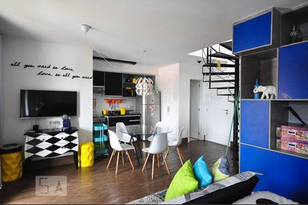 sala de apartamento à venda com 1 quarto, 86m² em Jardim Leonor, São Paulo