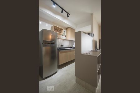 Cozinha de kitnet/studio para alugar com 1 quarto, 50m² em Santo Amaro, São Paulo