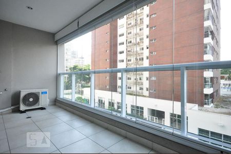 varanda de apartamento à venda com 1 quarto, 50m² em Campo Belo, São Paulo