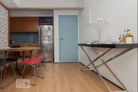 Cozinha de apartamento à venda com 1 quarto, 40m² em Indianópolis, São Paulo