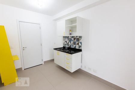 Sala Cozinha de apartamento para alugar com 1 quarto, 33m² em Barra Funda, São Paulo