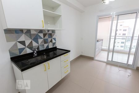 Sala Cozinha de apartamento para alugar com 1 quarto, 33m² em Barra Funda, São Paulo