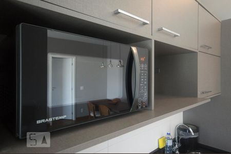 Cozinha de apartamento à venda com 1 quarto, 58m² em Santo Amaro, São Paulo