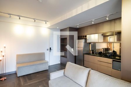 Studio Sala de apartamento à venda com 1 quarto, 49m² em Vila Gertrudes, São Paulo