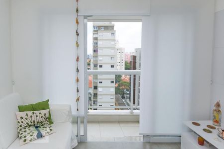 Janela da Sala de apartamento à venda com 1 quarto, 46m² em Pinheiros, São Paulo