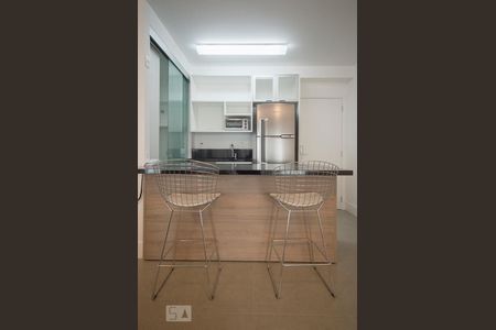 Sala/Cozinha de apartamento à venda com 1 quarto, 61m² em Brooklin Paulista, São Paulo