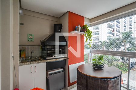 Varanda gourmet de apartamento à venda com 2 quartos, 78m² em Campestre, Santo André