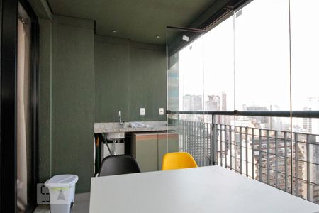 Varanda Gourmet de kitnet/studio à venda com 1 quarto, 35m² em Bela Vista, São Paulo