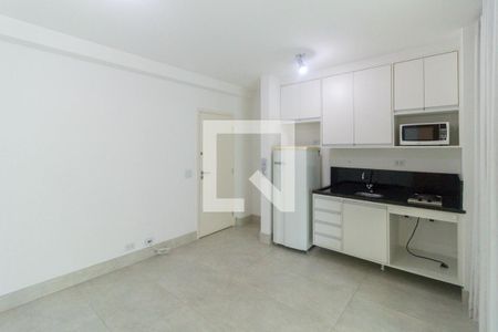 Sala e cozinha de apartamento para alugar com 1 quarto, 40m² em Paraíso, São Paulo