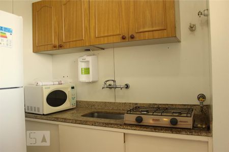 Cozinha Americana de apartamento para alugar com 1 quarto, 50m² em Barra da Tijuca, Rio de Janeiro