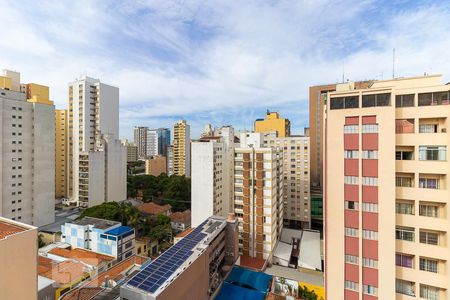 Vista da sacada de apartamento à venda com 1 quarto, 56m² em Centro, Campinas