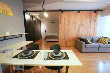 Sala de apartamento à venda com 1 quarto, 50m² em Brooklin Paulista, São Paulo