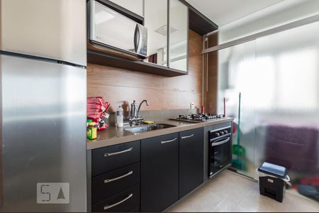 Cozinha de kitnet/studio para alugar com 1 quarto, 53m² em Alphaville Conde Ii, Barueri