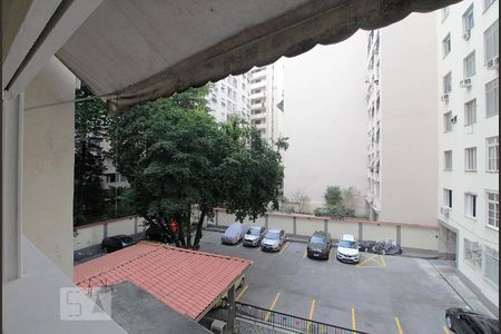 Vista Varanda Sala. de apartamento para alugar com 1 quarto, 40m² em Copacabana, Rio de Janeiro