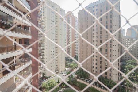 Vista da varanda de apartamento para alugar com 3 quartos, 120m² em Indianópolis, São Paulo