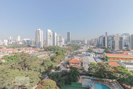 Vista da varanda de apartamento à venda com 1 quarto, 70m² em Vila Olímpia, São Paulo