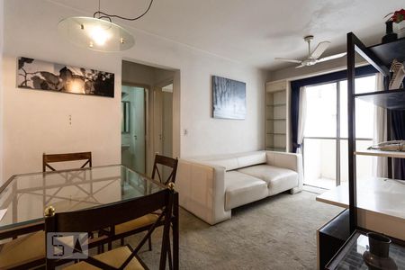 Sala de apartamento para alugar com 1 quarto, 46m² em Indianópolis, São Paulo