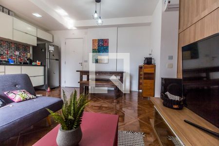 Sala de TV de apartamento à venda com 1 quarto, 51m² em Melville Empresarial Ii, Barueri