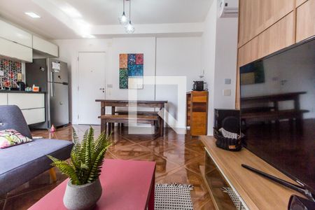 Sala de TV de apartamento à venda com 1 quarto, 51m² em Melville Empresarial Ii, Barueri