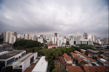 Vista da Varanda de kitnet/studio à venda com 1 quarto, 43m² em Vila Olímpia, São Paulo