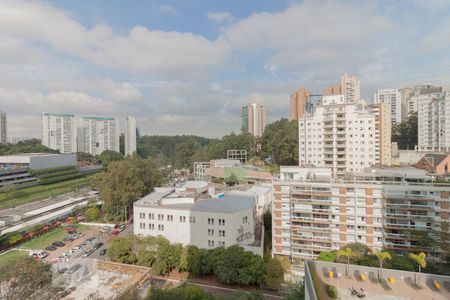 Vista da varanda de kitnet/studio para alugar com 1 quarto, 40m² em Vila Andrade, São Paulo