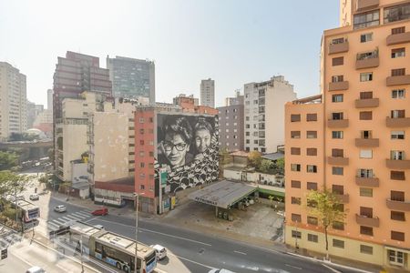 Vista da Sala de apartamento à venda com 1 quarto, 33m² em Bela Vista, São Paulo