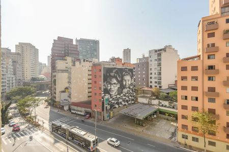 Vista do Quarto de apartamento à venda com 1 quarto, 33m² em Bela Vista, São Paulo