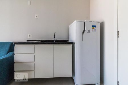 Cozinha de kitnet/studio à venda com 1 quarto, 33m² em Barra Funda, São Paulo