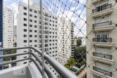 Sala - Varanda de apartamento para alugar com 1 quarto, 73m² em Vila Madalena, São Paulo