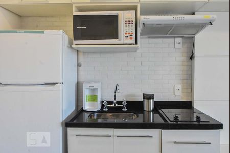 Cozinha de kitnet/studio para alugar com 1 quarto, 33m² em Brooklin Paulista, São Paulo