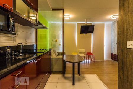 Cozinha de kitnet/studio à venda com 1 quarto, 35m² em Perdizes, São Paulo